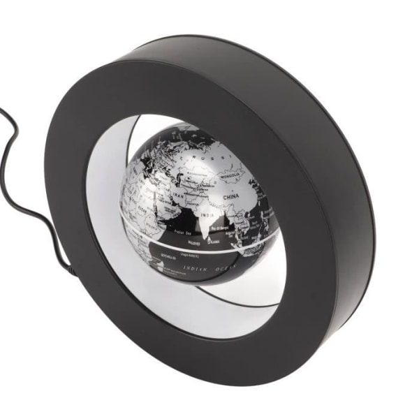 HURRISE Magnetic Levitation Globe med världskarta, inbyggd LED-belysning, kontor och heminredning