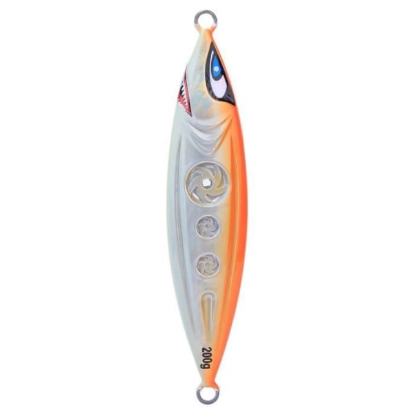 LIA Fiskedrag 200gJigging 3D Noctilusence konstgjord blybete Saltvattenfiskeredskap (orange)