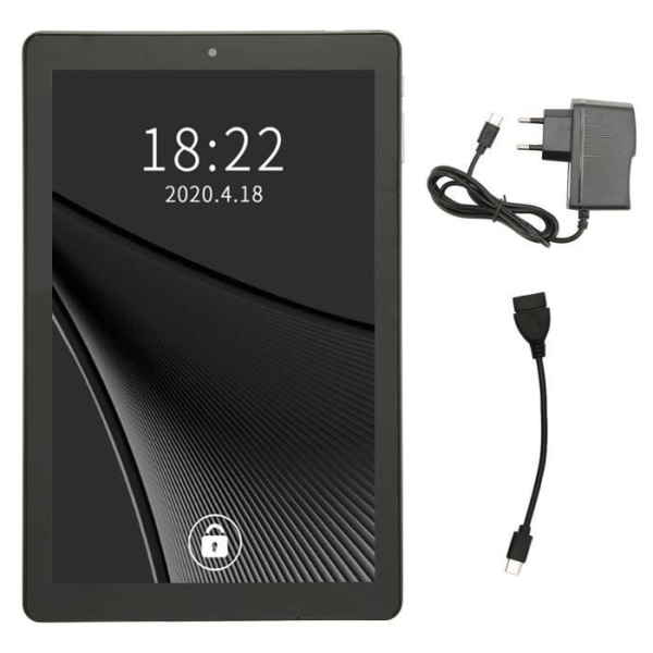 HURRISE för Tablet 11 10 Inch IPS HD 11 Tablet PC, 3GB RAM 64GB ROM, Tablet Computing Black EU Plug