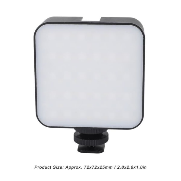 BEL-RGB LED-videoljus Bärbar Kompakt Uppladdningsbar, dimbar panellampa för Vlog