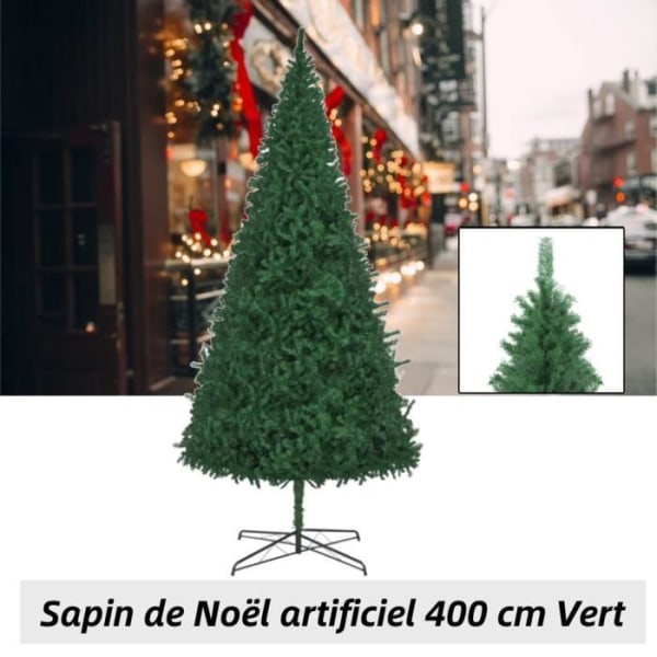 Konstgjord julgran - vacker konstgjord julgran - 400 cm Grön BEL-4-7668433401394