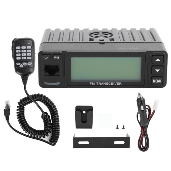 HURRISE Dual Band Bilradio VV-998 Mini 25W Dual Band VHF UHF 144/430MHz Mobilsändtagare Amatörradio
