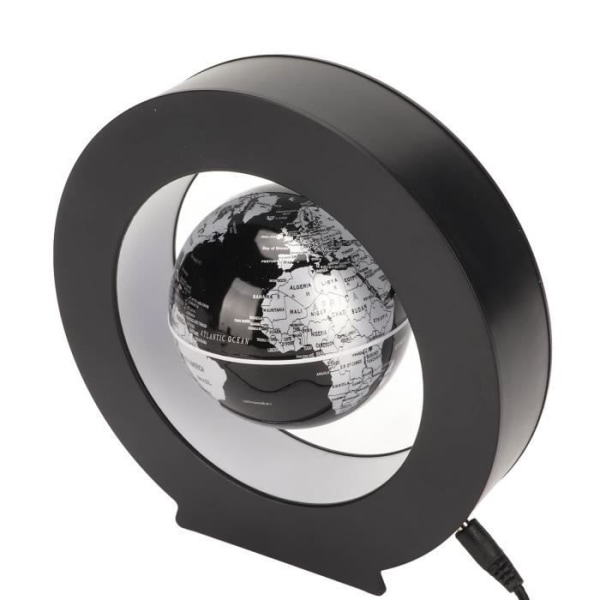 HURRISE Magnetic Levitation Globe med världskarta, inbyggd LED-belysning, kontor och heminredning