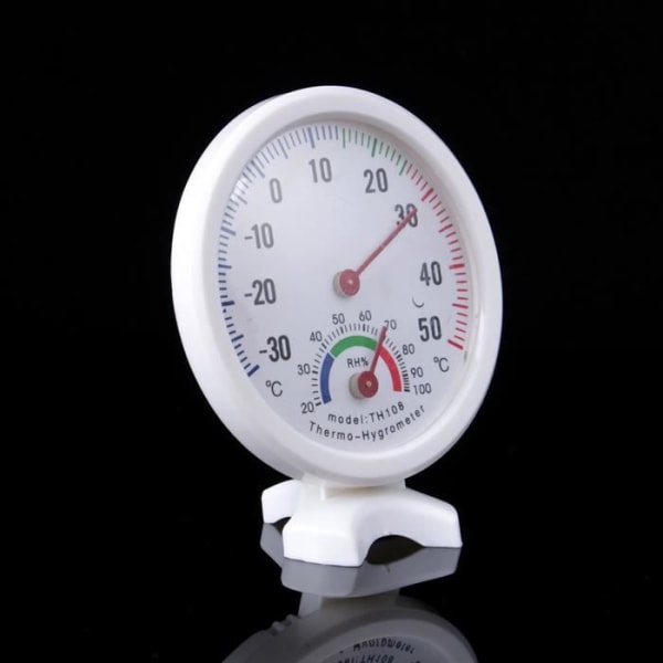 TH-108 Temperaturluftfuktighetsmätare Mini Bärbar klocka Formad 2 i 1 Inomhus Analog Hygrometer Termometer