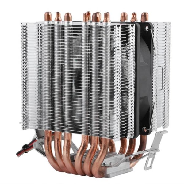 HURRISE CPU-kylare Dator CPU-fläktar Kylfläns 6 Heat Pipe för Intel LGA