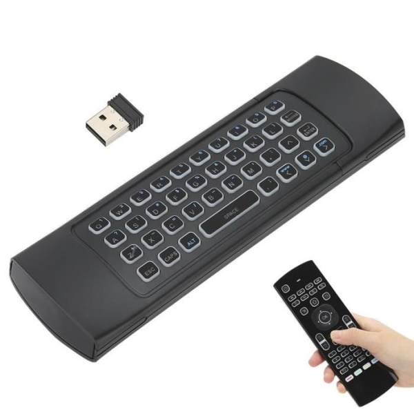 2,4G trådlöst tangentbord, dubbelsidigt infrarött tangentbord, bakgrundsbelysta infraröda sensorspelplattor för kontorsspel