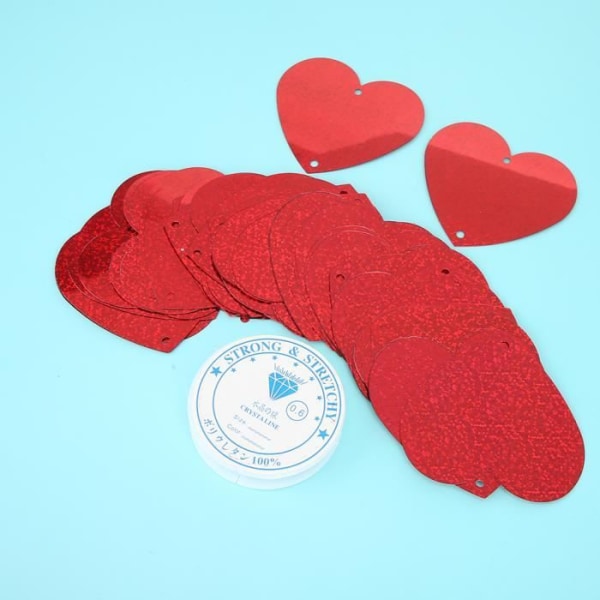 HURRISE strö strö 100st rött hjärta form plast konfetti papper skrot födelsedag bröllopsfest Saint