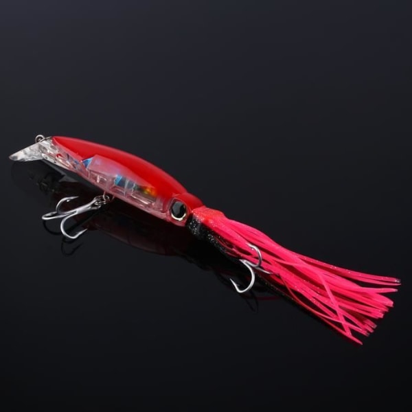 LIA Fiskedrag Squid Crankbait Trippelkrok 24Cm 40G - Rose Red