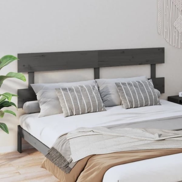 Grå sänggavel - FDIT - Massivt trä - Modernt - Design