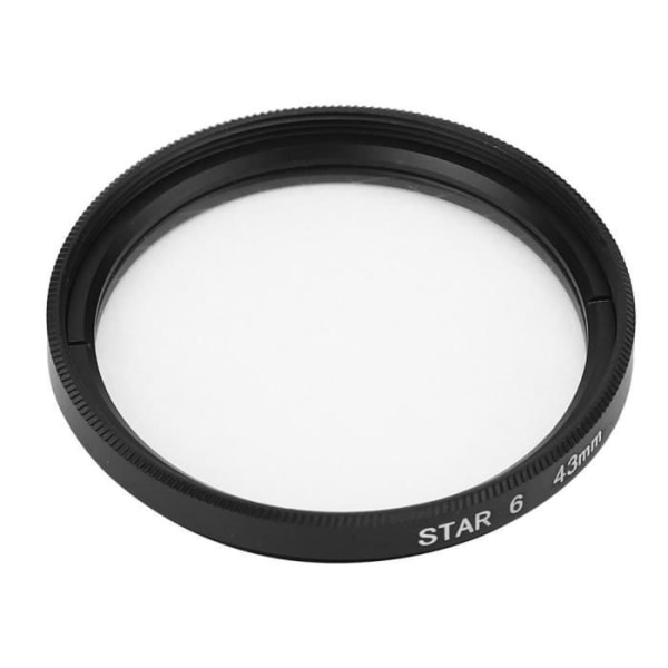 HURRISE Star Lens Filter Junestar 43 mm Star Lens Filter för Canon/Nikon/Sony/Pentax/Olympus/Fujifilm-objektiv
