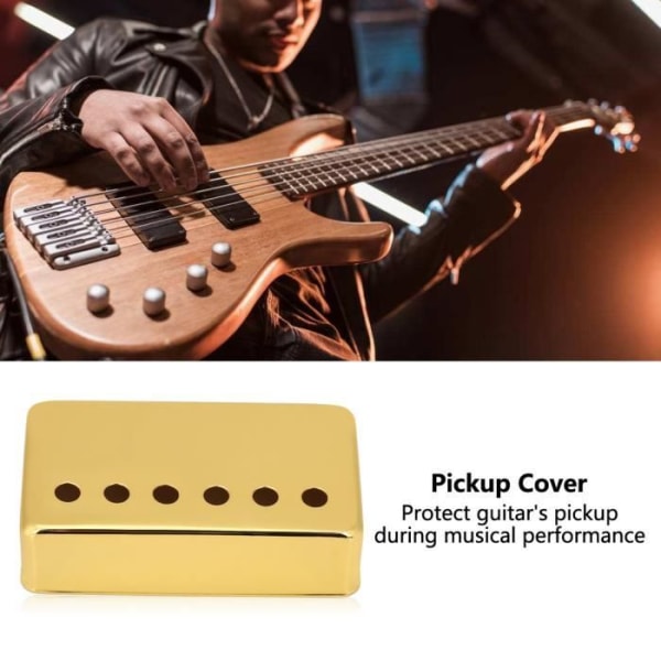 BEL-7643670103836-Gitarr Pickup Cover 2st/Set Mässing Gitarr Pickup Case Humbucker Neck Cover E