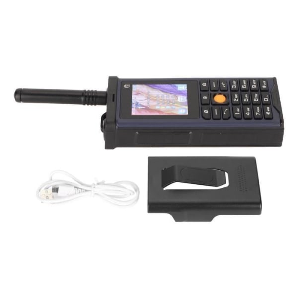 HURRISE Mobiltelefon för seniorer SG8800 Robust telefon för seniorer 4 SIM-kort 4 GPS-telefon Blå