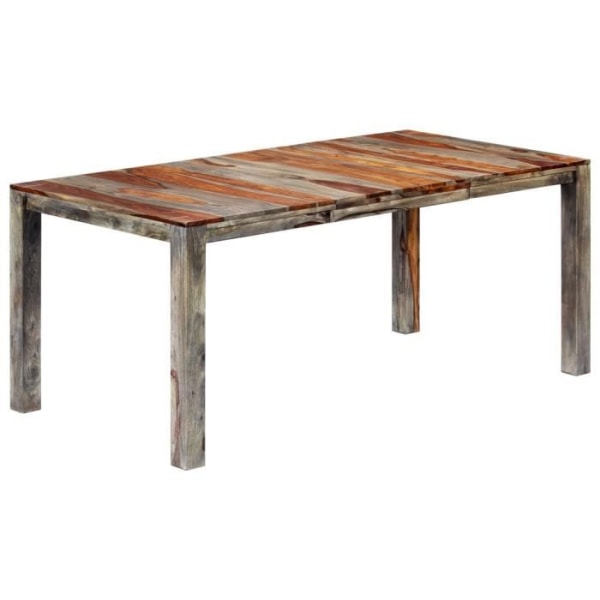 Matsalsbord - Wei - Grå - Massivt sheeshamträ - 180x90x76 cm
