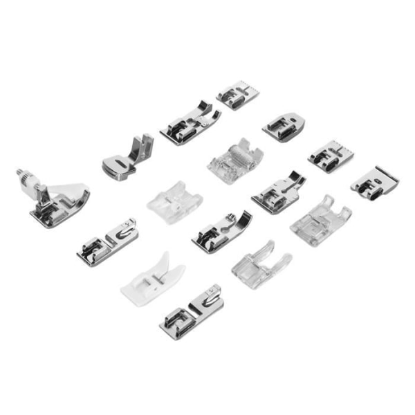 HURRISE Pressarfotssats för symaskin Kit med 16 pressarfötter för symaskin, hushållsmaskiner