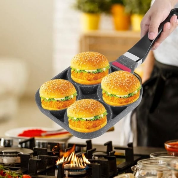HURRISE Stekpanna Form Kök Frukost Pannkakor Bakpanna Aluminium Stekpanna Form för hamburgare