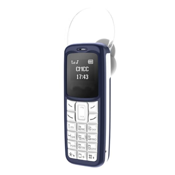 HURRISE Mini GSM telefon Mini GSM mobiltelefon BM30 Pocket GSM, Bluetooth, headset, fristående telefoni Svart Blå