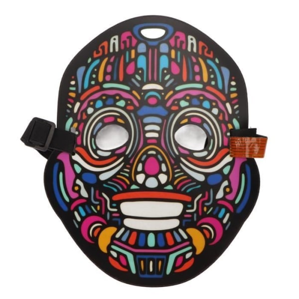 BEL-LED Ansiktsmask Cool LED-ljusmask, LED-mask, LED-helmask med röstavkänning, ansiktsmask