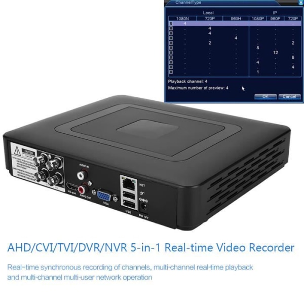 BEL-7423055225632-NVR AHd CVI/TVI/DVr-inspelare Säkerhet CCTV-inspelare CCTV-hårdvara