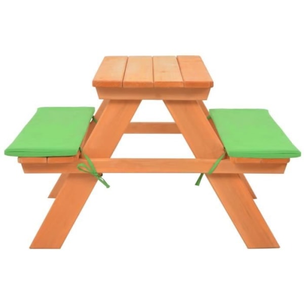 BEL-7076732203715-Picknickbord för barn med bänkar 89x79x50 cm Gran