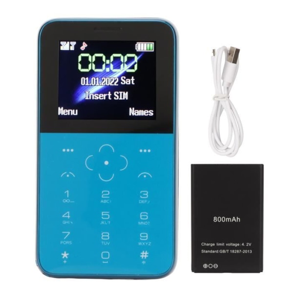 HURRISE SOYES S10P mini mobiltelefon - Vit - 800 mAh batteri - Ingen fritidsfunktion