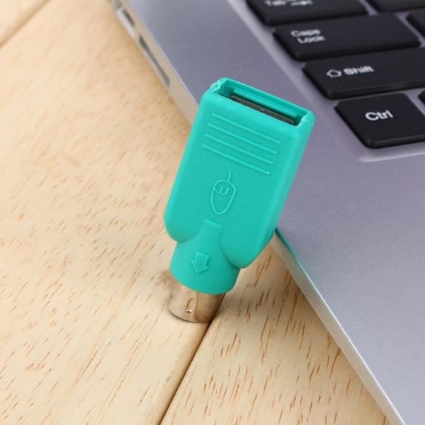 HURRISE USB-honomvandlare USB-hona till PS2-hane-konverteradapter för tangentbordsmus USB SE