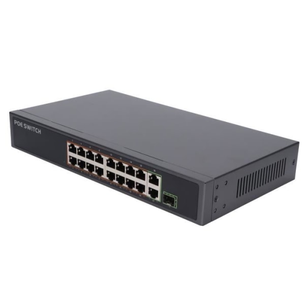 HURRISE Gigabit Ethernet-switch POE Switch Power Green Technology Autoavkännande Alloy Ethernet Switch