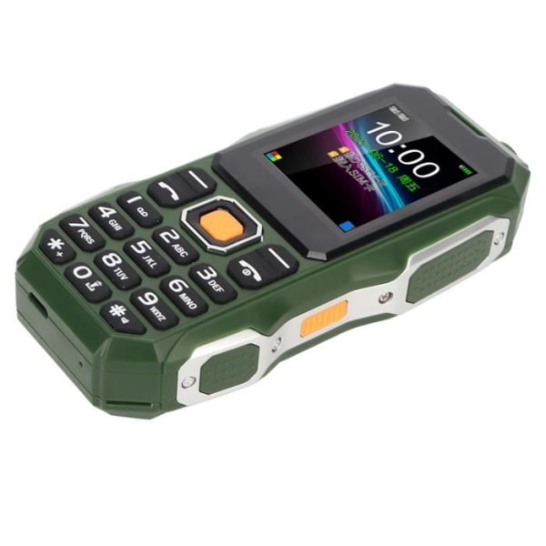 HURRISE mobiltelefon för äldre W2021 1,8 tums senior mobiltelefon 5800mAh mini mobiltelefon