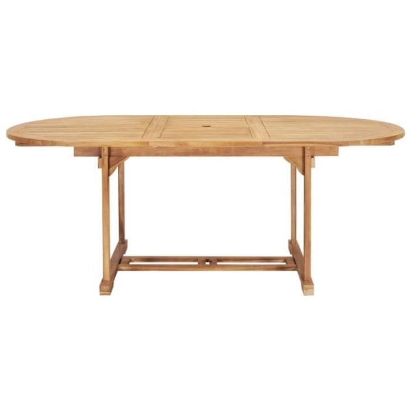 LIA Utdragbart matbord 150-200x100x75 cm Massiv teak #2