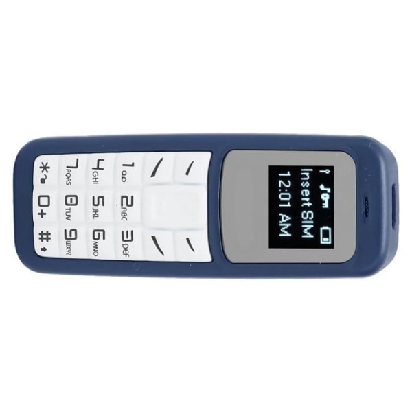 HURRISE Mini Mobiltelefon - Vit - GSM - Bluetooth Musikspelare - Låg strålningsfrekvens