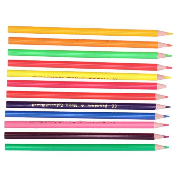HURRISE 12 metalliska eller neonfärgade pennor - rit- och målningssats med 12 färger