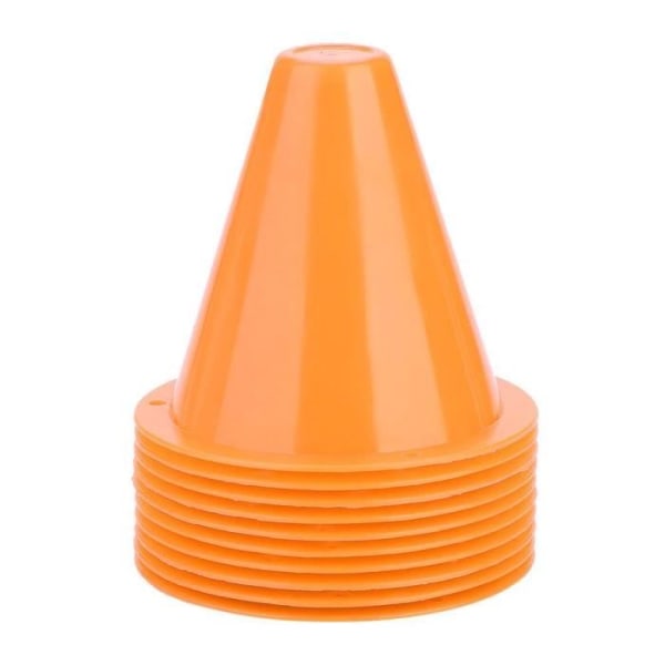 XUY 10st Cone Fotbollsträning Fotbollsbarriärer Plastmarkörhållare (orange)