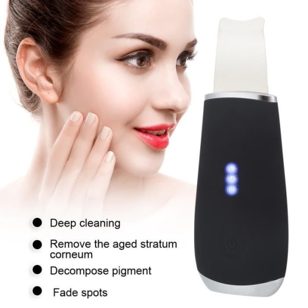 HURRISE Facial Skin Scrubber Ultrasonic Skin Scrubber Cleaner Blackhead Acne Borttagningsinstrument
