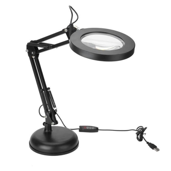 BEL Förstoringsglas Skrivbordslampa LED Nagelsalong 5X Förstoringslampa Eyeliner Manikyr Tatuering Skönhetsljus