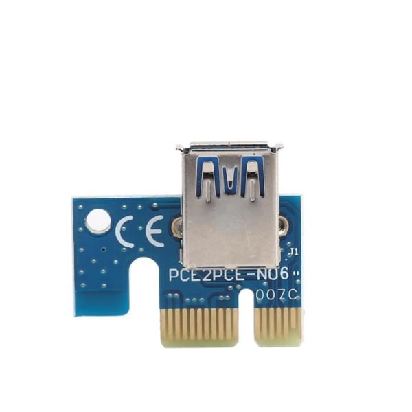 HURRISE Riser Card PCIE 1X till PCI-E 16X grafikkort expansionskortadapter USB3.0-kabel 50CM
