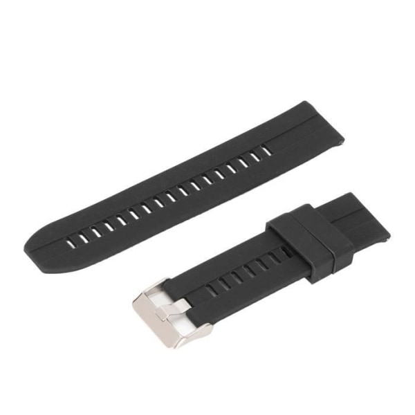 22 mm klockarmband Universalt tillbehör silikonsnabbrem för Realme Watch 2 (svart) KAI