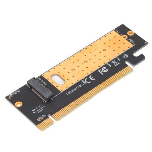 HURRISE M.2 NVMe till PCIE-adapter, 8GB/S teoretisk hastighet, Windows, SSD, LED-indikator