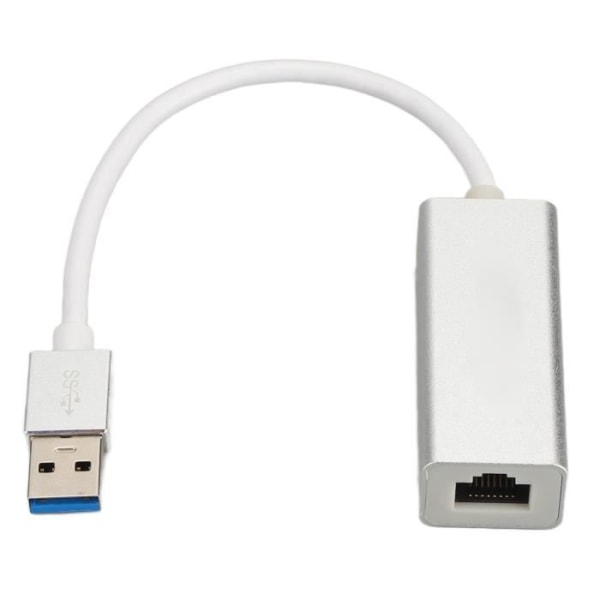 HURRISE USB Ethernet-kontakt USB Ethernet-adapter USB3.0 till RJ45, Gigabit Ethernet LAN Converter 10M datorpaket