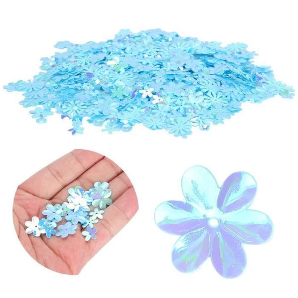 BEL-7423054991675-Festströssel festströssel blomformad konfetti glitter deco Blå färg
