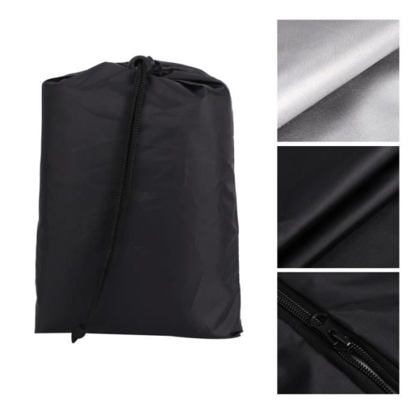BEL Black Portable Folding Bed Protector Cover - Väder- och dammbeständig