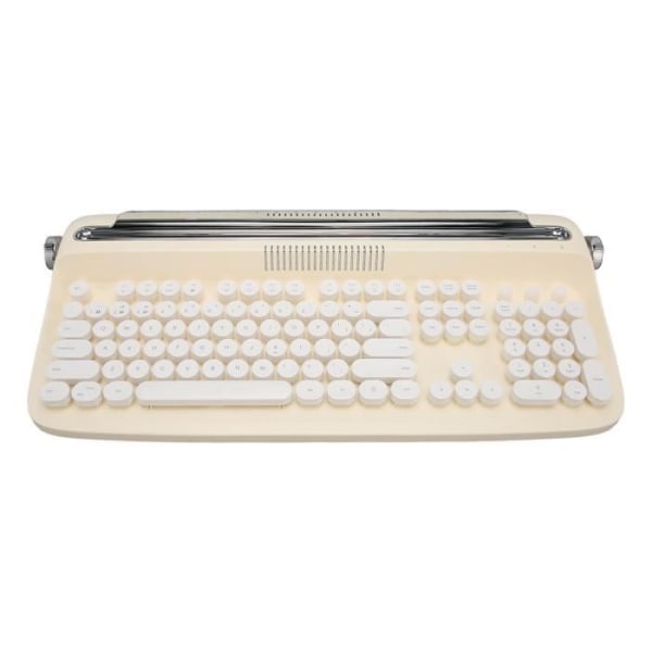 HURRISE BT Tangentbord Trådlös skrivmaskin Tangentbord Retro Style 104 tangenter BT5.0 Inbyggt stativ Tablettangentbord