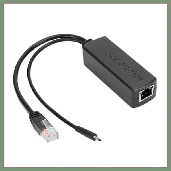 HURRISE POE splitter HURRISE POE Adapter Ethernet POE Power Splitter Adapter DC48V till DC5V, ljuddator