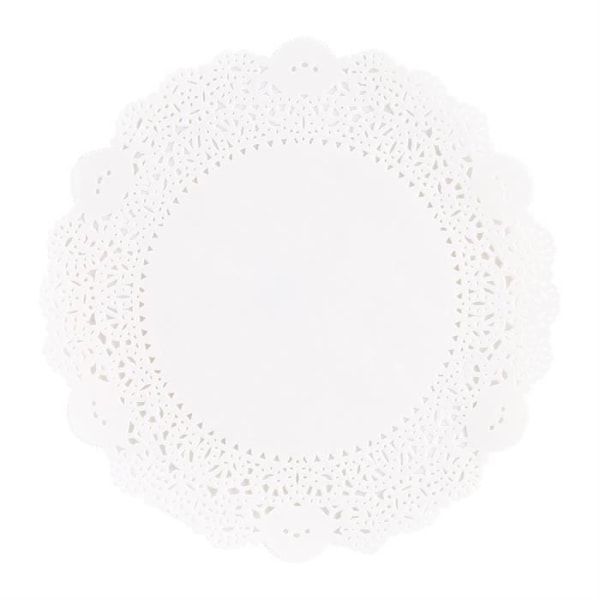 HURRISE Paper Doilies 180st 10,5 I Doilies Dekorativt papper Ihåligt Cake Mat bordsform 10,5 9,5 tum diameter 24 cm