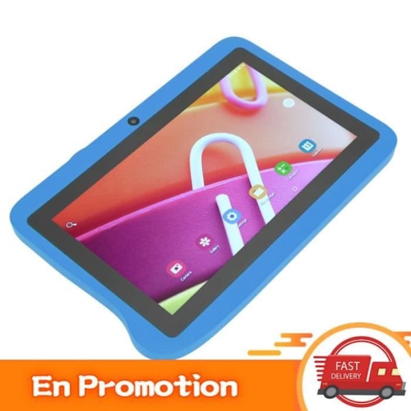 BEL-7643669799347-Toddler Tablet 7-tums surfplatta Mt6592 8 Core CPU 2.4G 5G Wifi 4Gb 32Gb för Android 10 Gul Blå