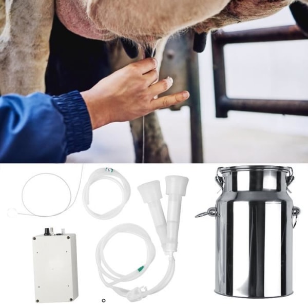 HURRISE Getmjölkningssats 100-240V 7L hushålls elektrisk getkomjölkningsmaskin med pump