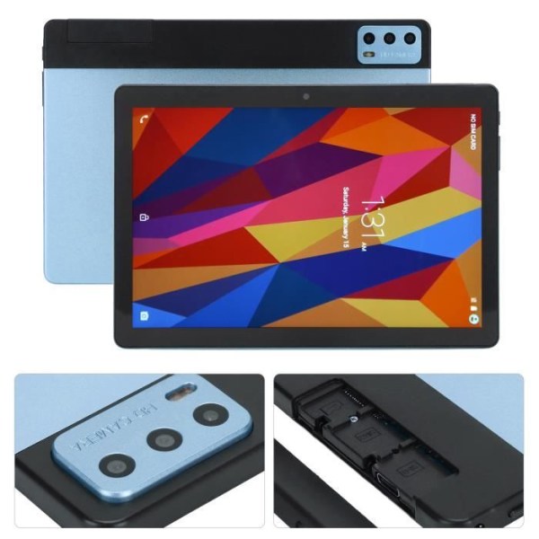 HURRISE Gaming Tablet Tablet 10.1in 2.4G 5G Typ C Uppladdningsbart 8GB RAM 256GB ROM Dator Surfplatta EU-kontakt
