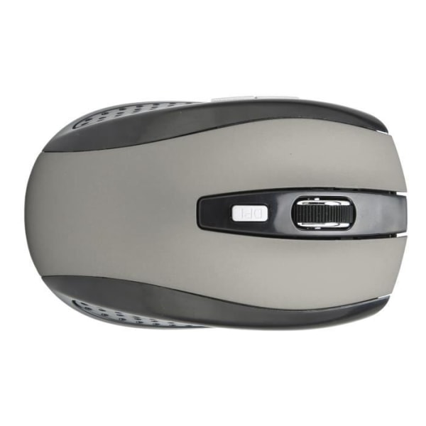 HURRISE datormus trådlös, trådlös mus matt textur 2,4 GHz för OS X för XP för datortangentbord Silvergrå