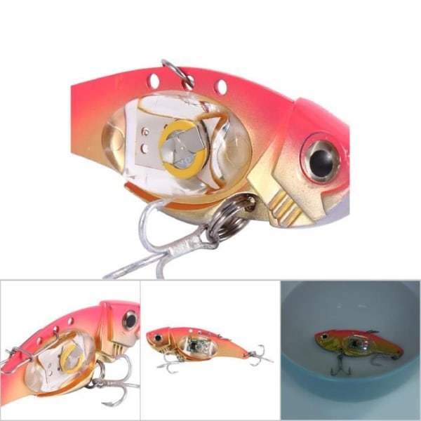 HURRISE LED Fiskeljus LED Fiskeljus Blinkande Bete Lure Undervattens lockande fisklampa Tillbehör
