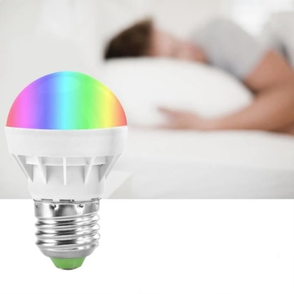 HURRISE RGB LED-lampa 3W RGB-lampa färgskiftande dekorationslampa för hemfest med fjärrkontroll