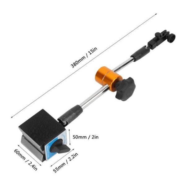 HURRISE Magnetisk flexibel bas - 45 graders skärfas - Enkel justering - Tvåvägsmätning