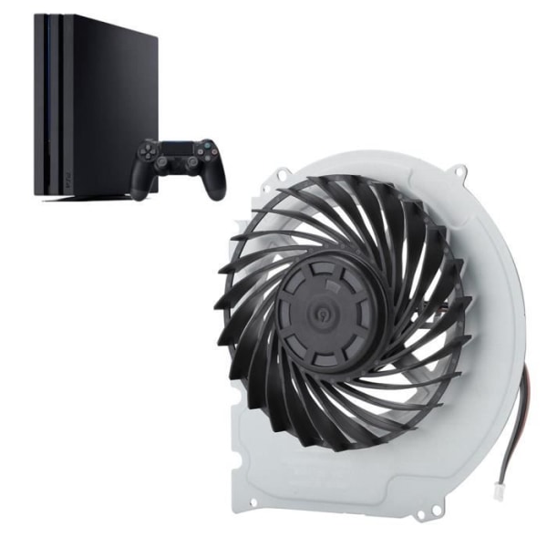 HURRISE kylare för PS4 SLIM Hållbar ABS intern kylfläkt ersättningsdel för